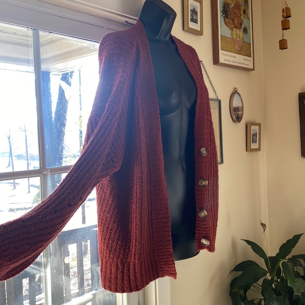American Eagle button up slouchy sweater S